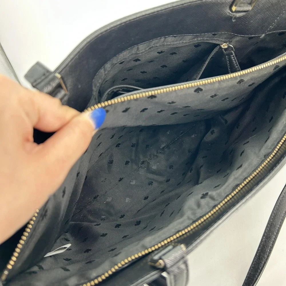 Kate Spade Bag Womens Large Staci Laptop Tote Leather Zip Shoulder Purse Handbag